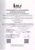 ISO14001英文版认证证书